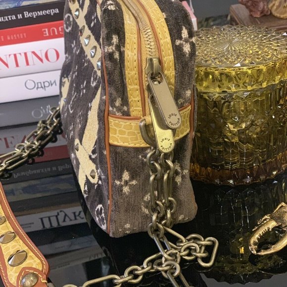 Louis Vuitton velvet Trompe L'oeil Trocadero bag - Picture 4 of 8